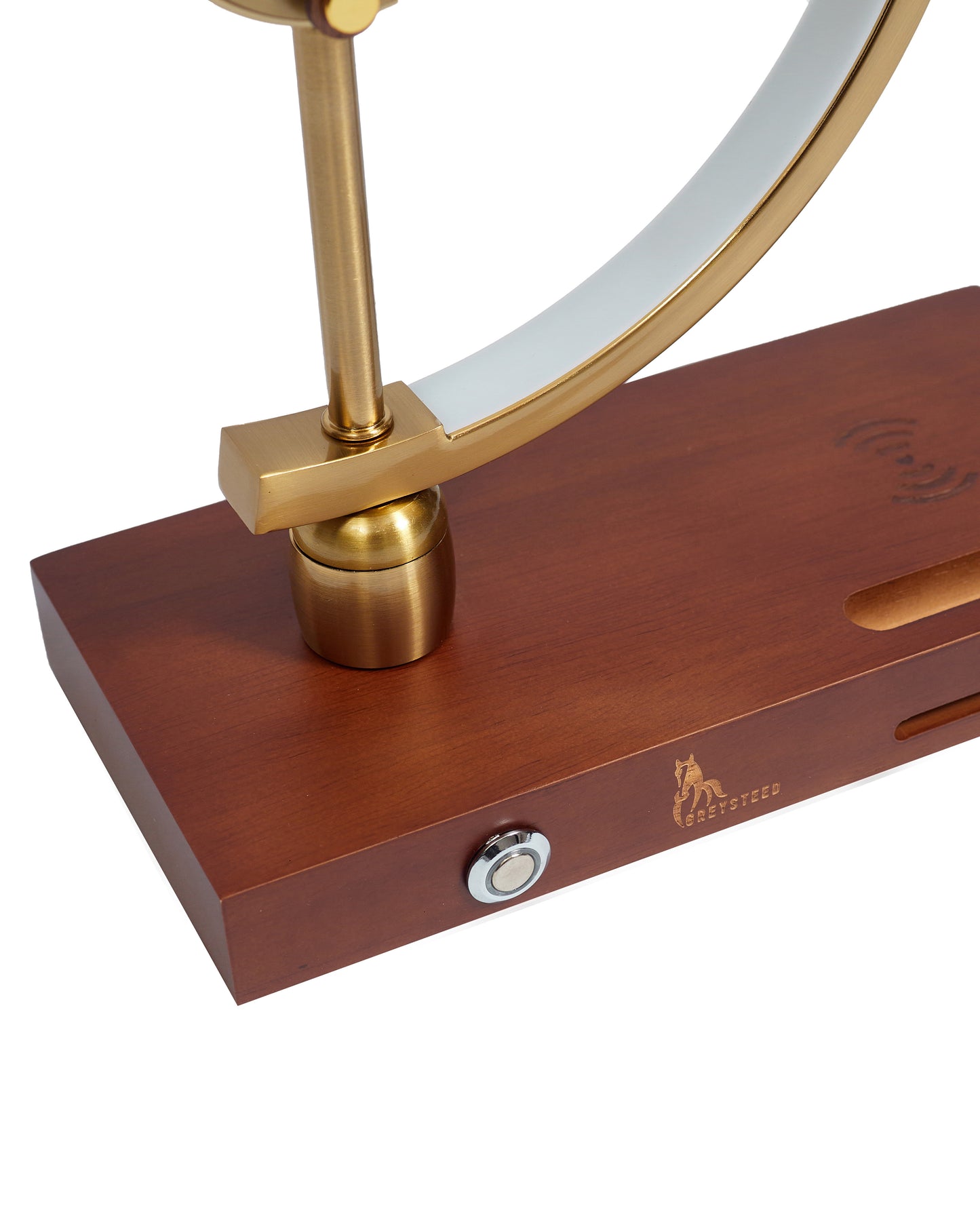 Camelot executive table clock with wireless charging station