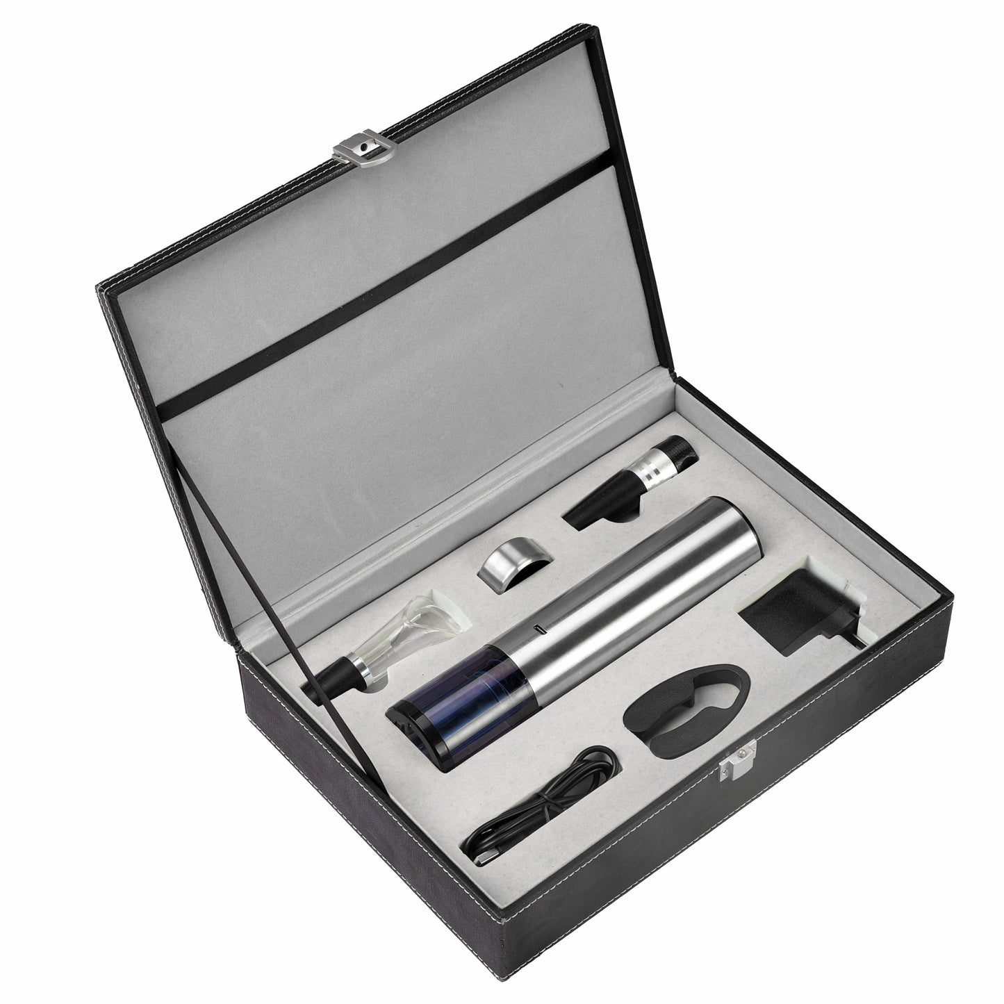 Rechargeable wine accessory set