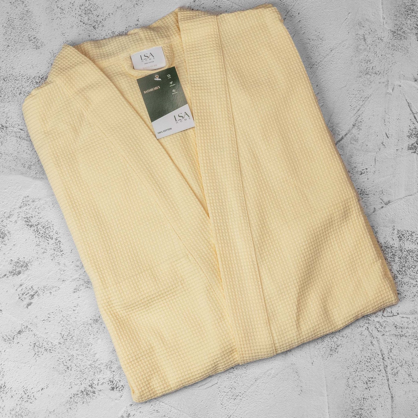 Waffle cotton bathrobe
