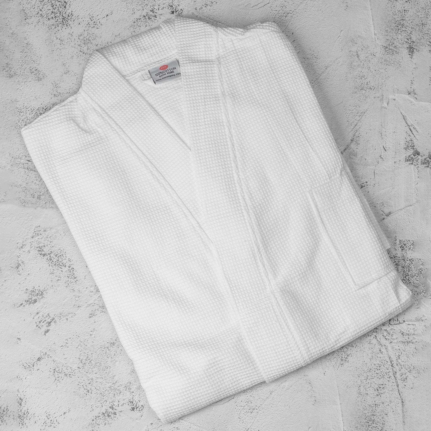 Waffle cotton bathrobe