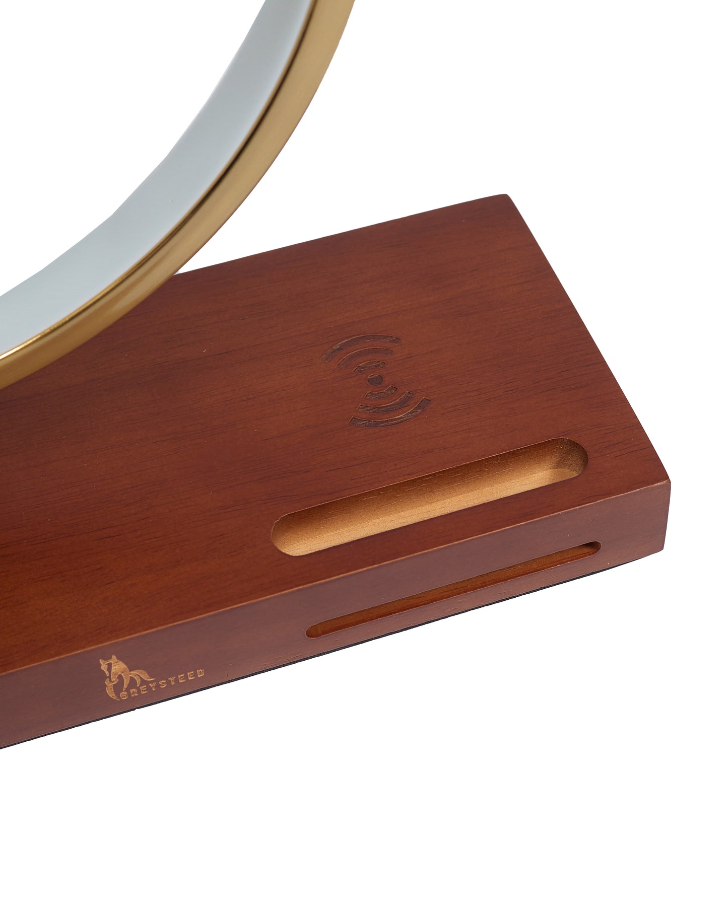 Camelot executive table clock with wireless charging station