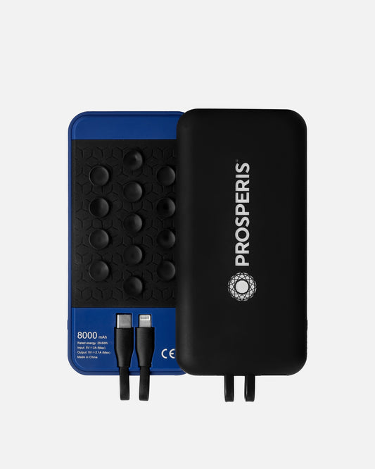 Powerbank with suction cups with light up logo